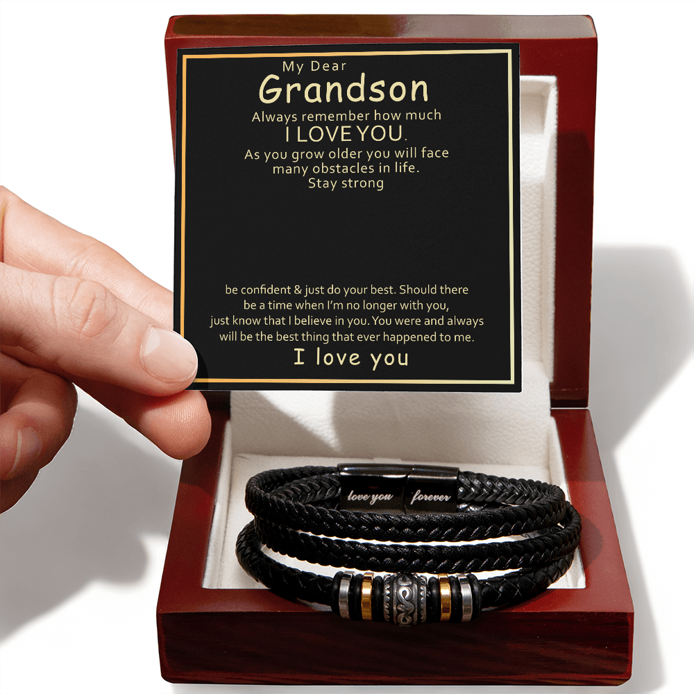 Adventure Awaits: Grandson's Courage Bracelet