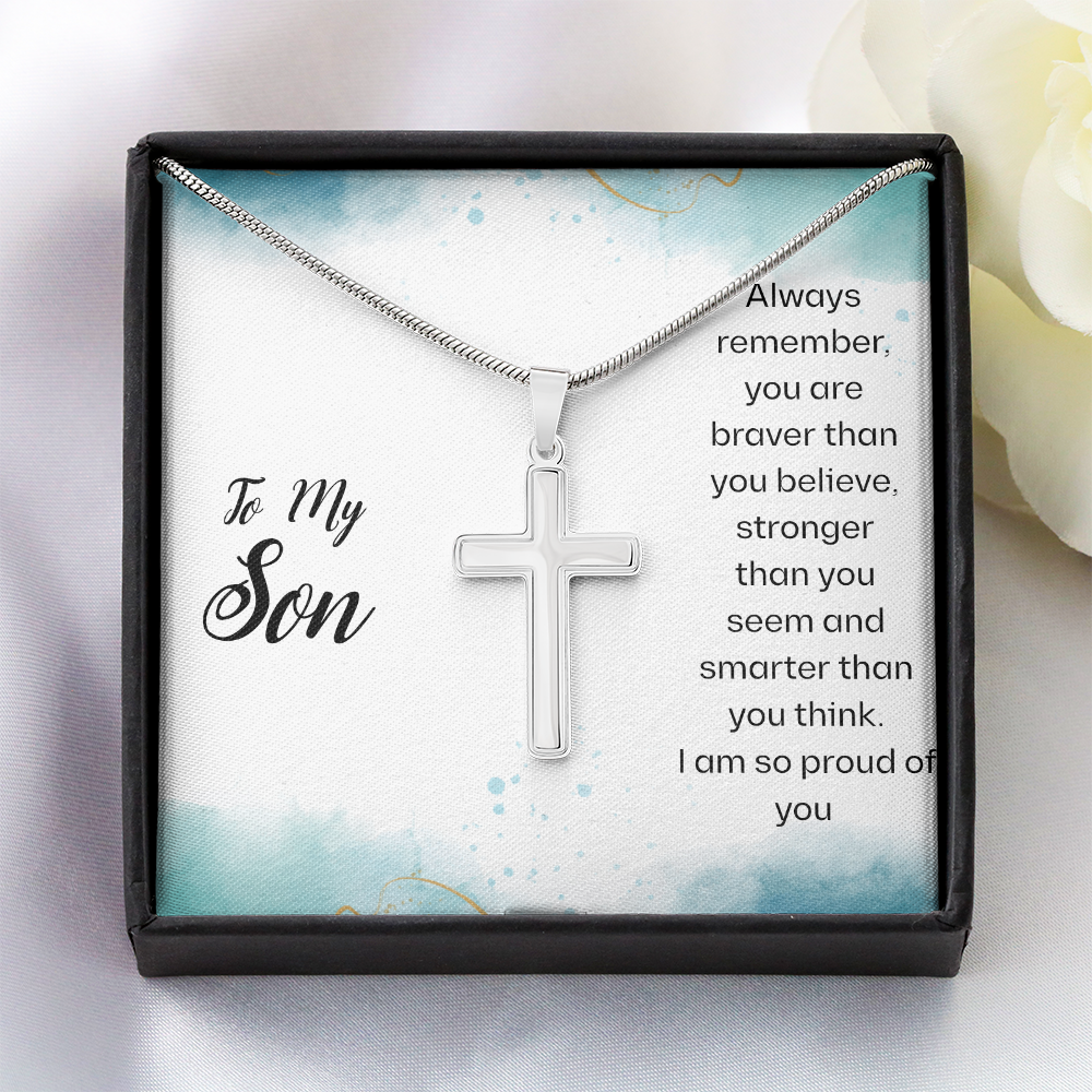 Unshakable Strength: Artisan Cross Necklace