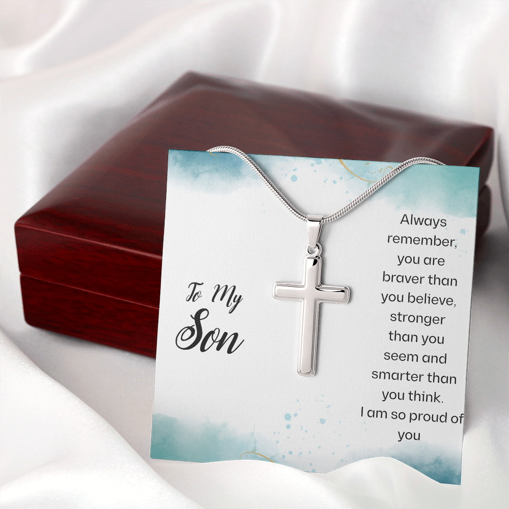 Unshakable Strength: Artisan Cross Necklace