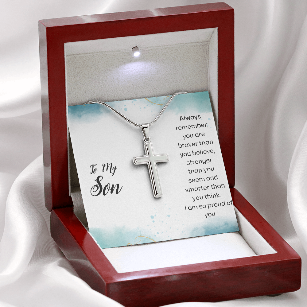 Unshakable Strength: Artisan Cross Necklace